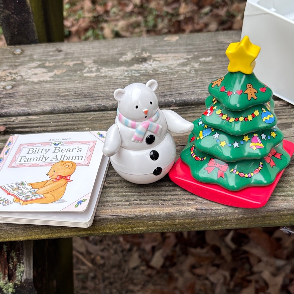 Bitty Baby Stackable Tree -musical bear- family album book all good used shape